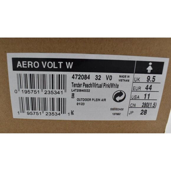 Salomon Womens Size 11 Aero Volt Tender Peach Pink White Running Shoes Sneaker - Picture 10 of 10